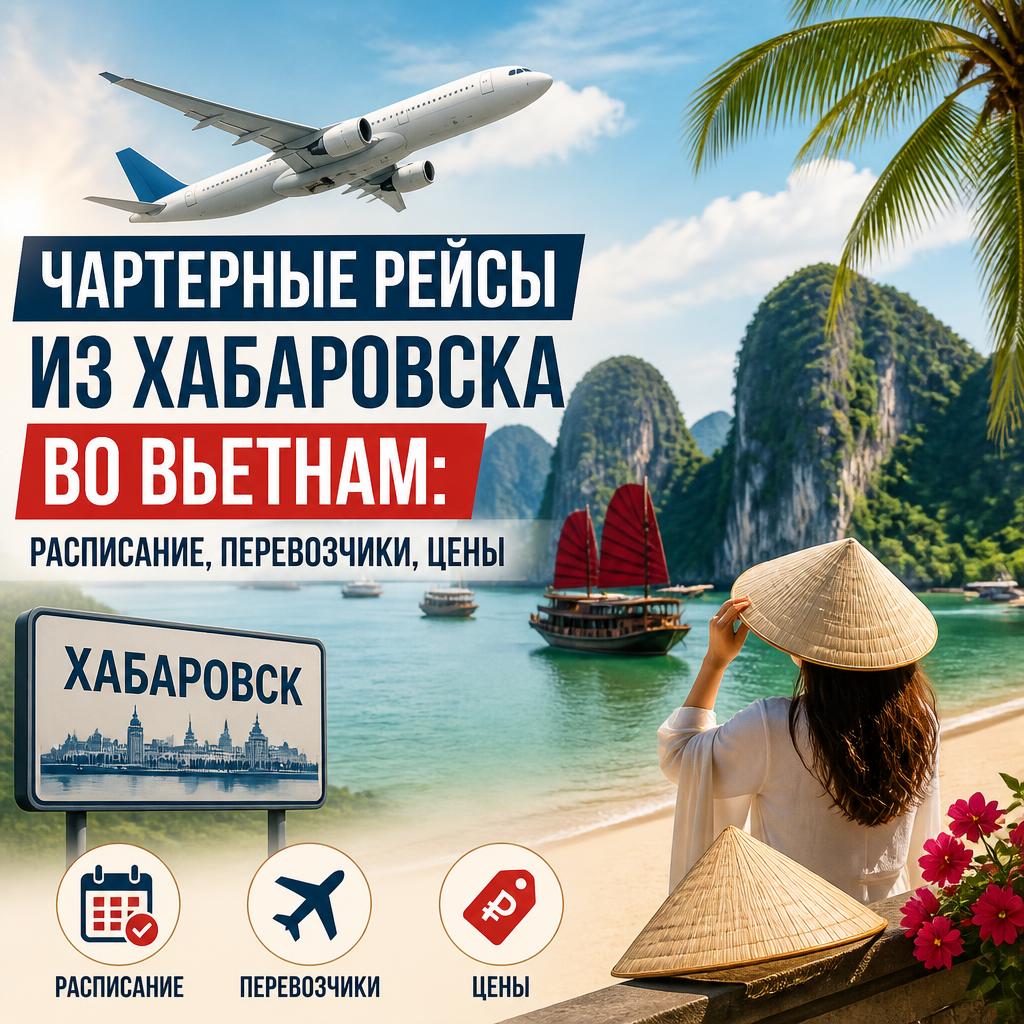 Чартерные рейсы из Хабаровска во Вьетнам: расписание, перевозчики, цены