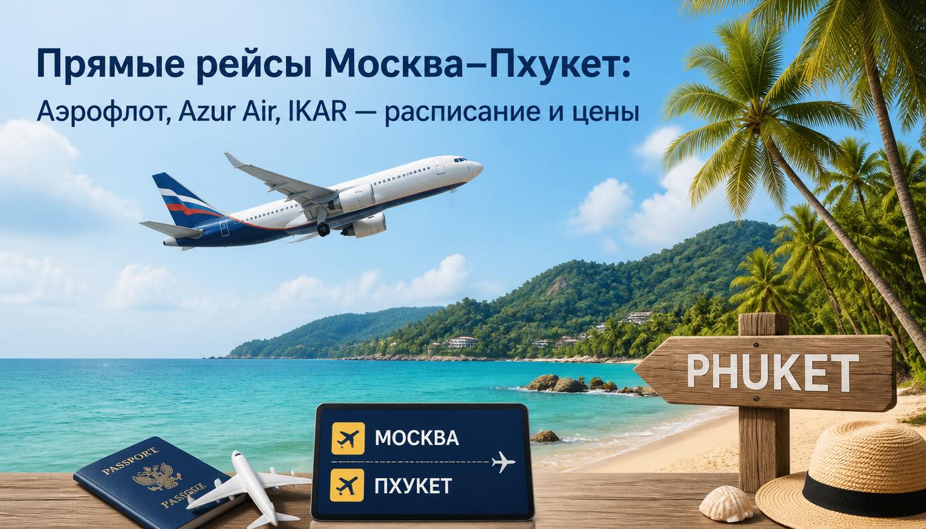 Прямые рейсы Москва–Пхукет: Аэрофлот, Azur Air, IKAR — расписание и цены