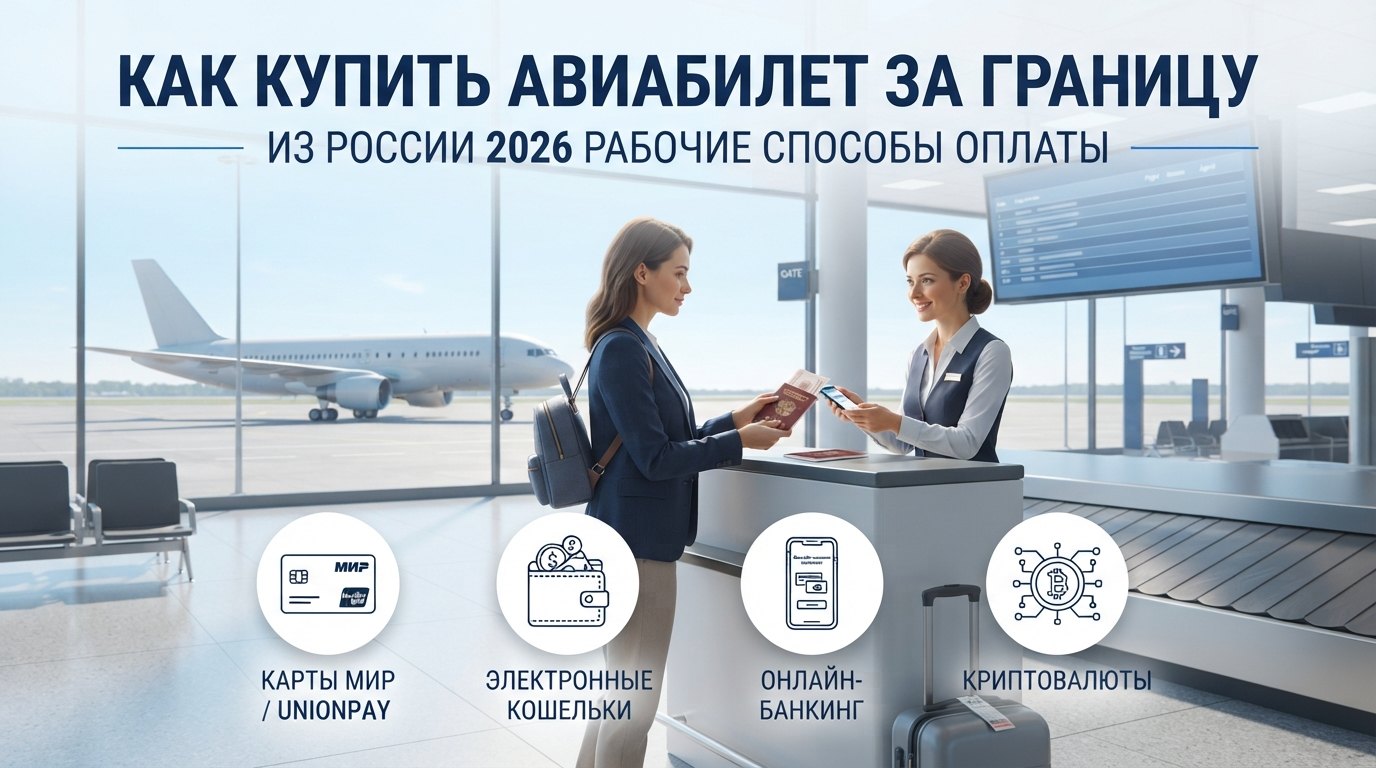 Как купить авиабилет за границу из России 2026: рабочие способы оплаты