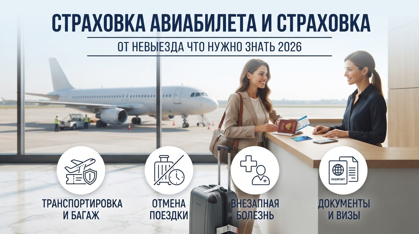 Страховка авиабилета и страховка от невыезда: что нужно знать 2026