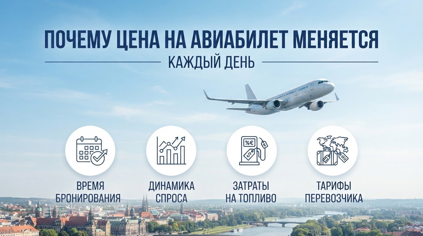 Почему цена на авиабилет меняется каждый день