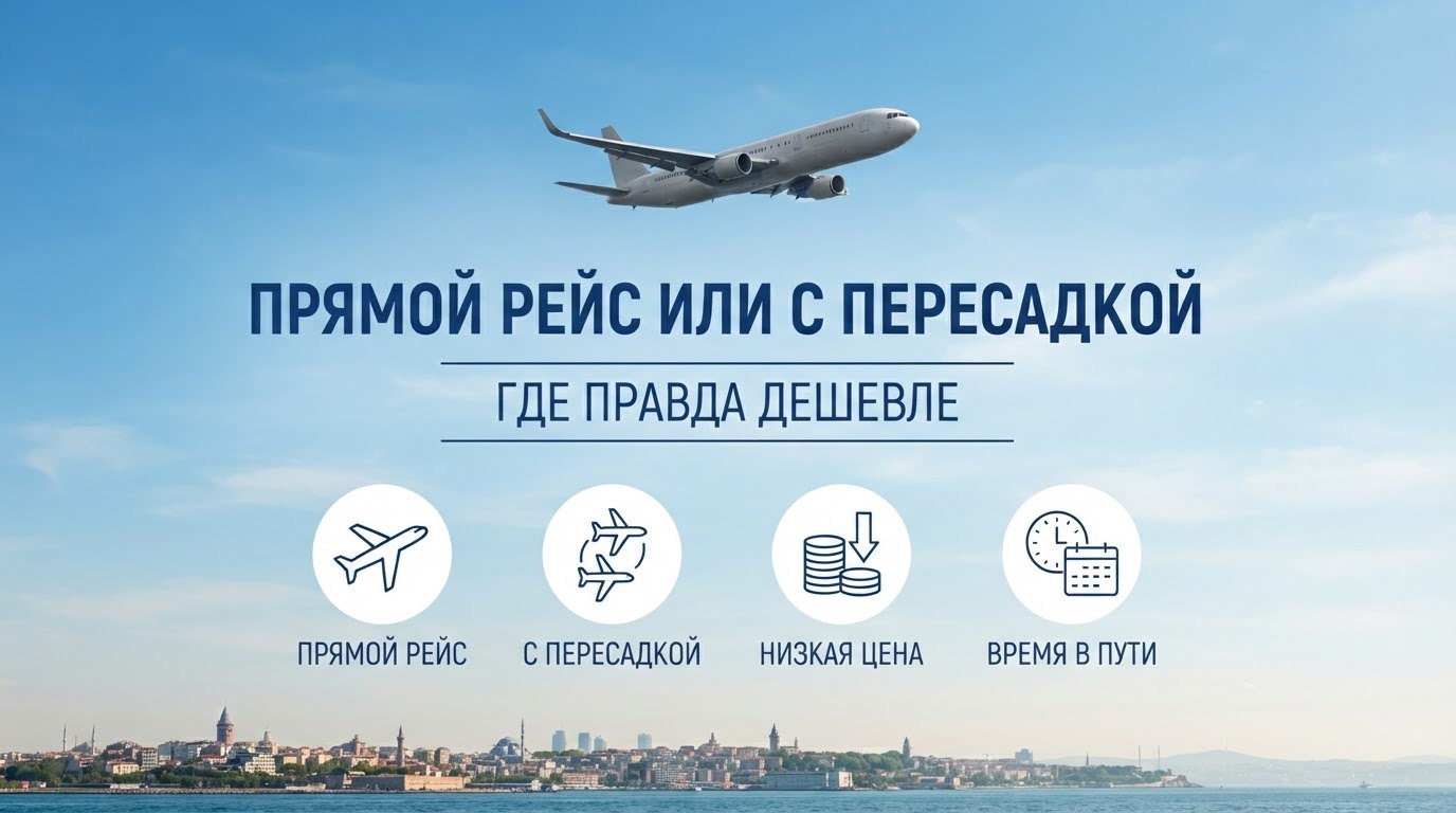 Прямой рейс или с пересадкой: где правда дешевле