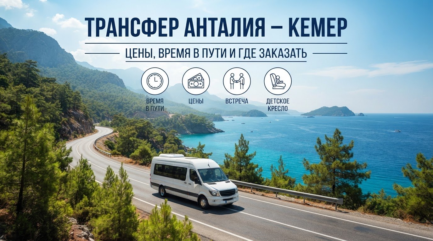 Трансфер из аэропорта Анталии в Кемер: цены, время в пути и где заказать заранее